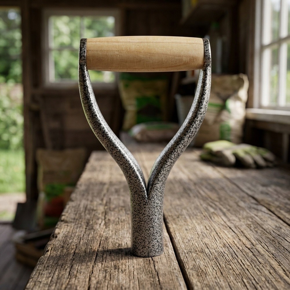 1PCS Silver Y-Grip Shovel Hand - огляд і ціна Spade Digging Fork