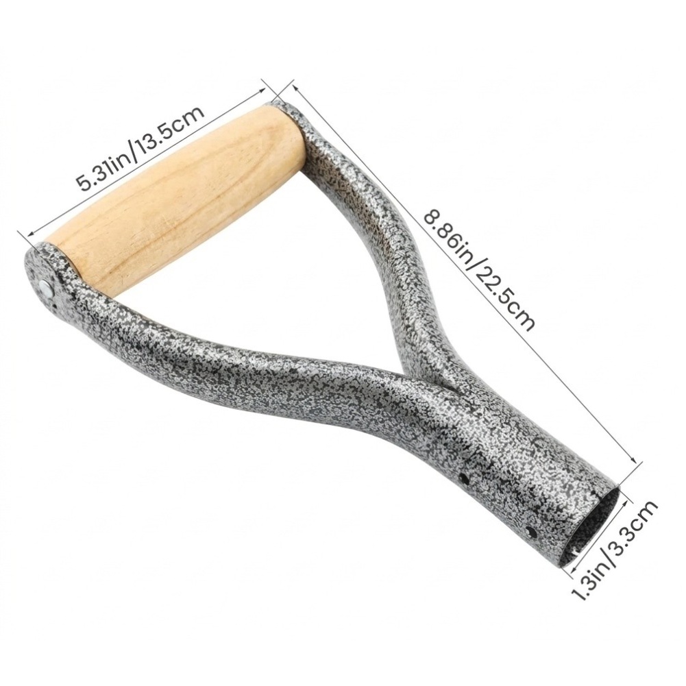 1PCS Silver Y-Grip Shovel Hand - огляд і ціна Spade Digging Fork