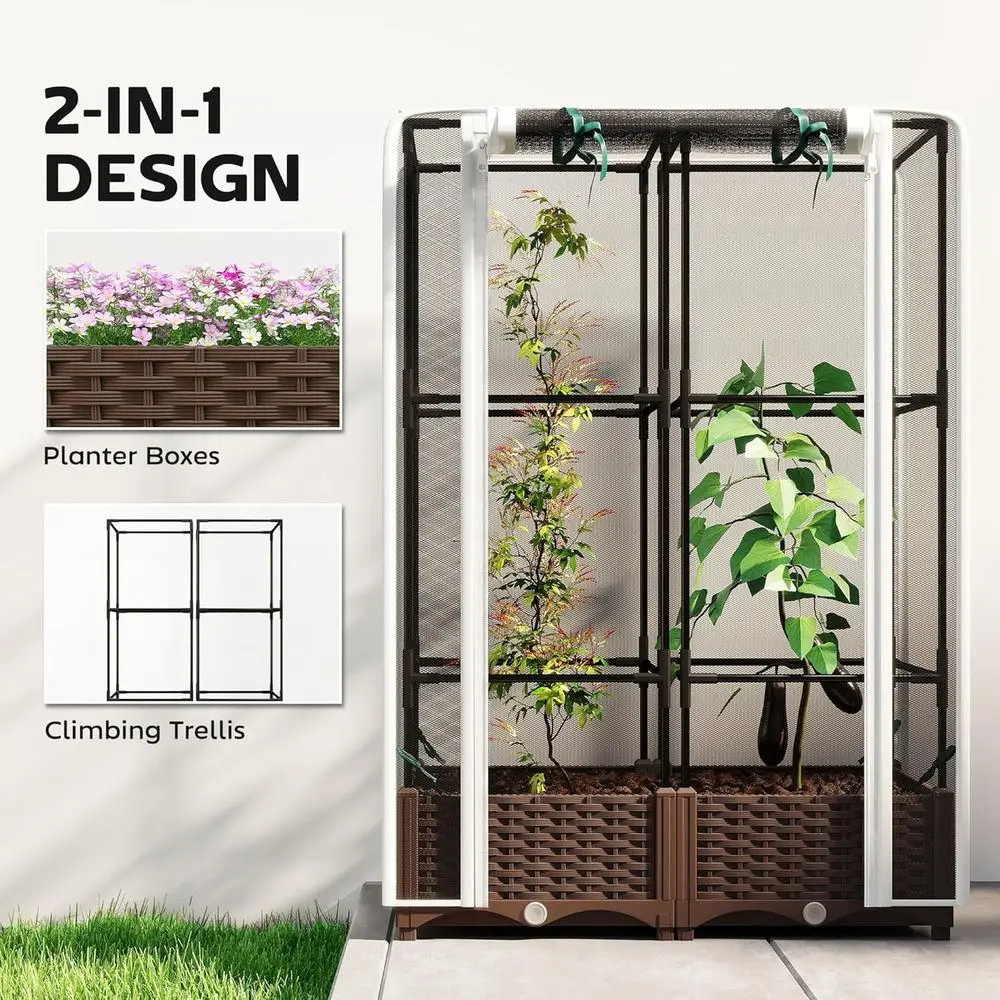 Elevated Garden Bed with Trell - огляд і ціна Self-Watering Planter