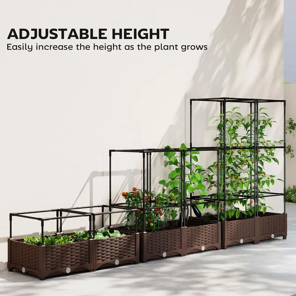 Elevated Garden Bed with Trell - огляд і ціна Self-Watering Planter