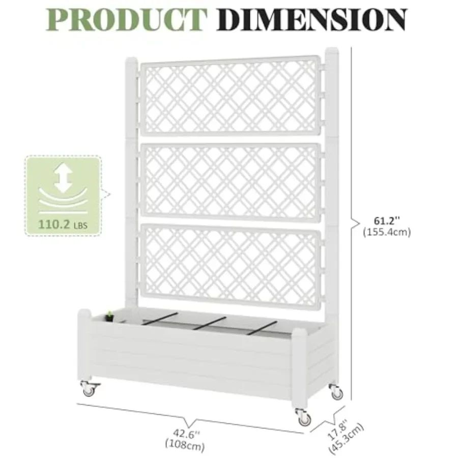 Trellis Raised Garden Bed, Sel - огляд і ціна Self-Watering Planter