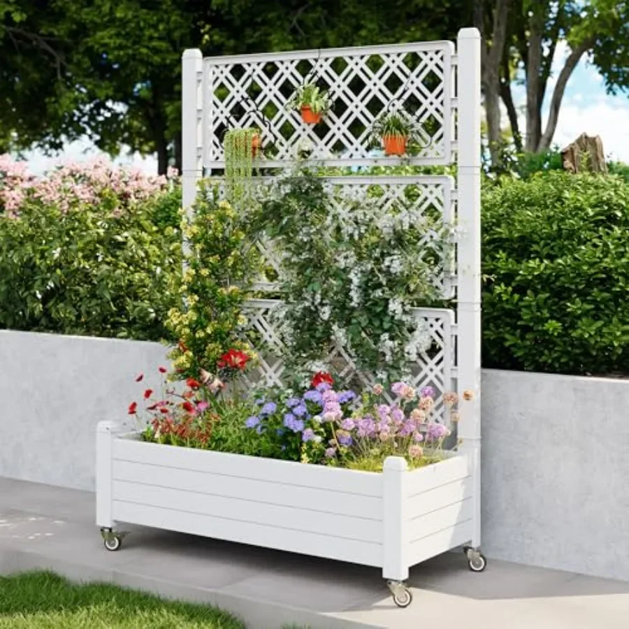 Trellis Raised Garden Bed, Sel - огляд і ціна Self-Watering Planter