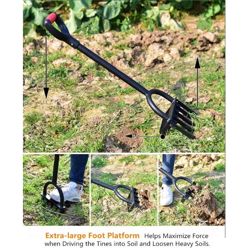 Heavy Duty 5 Tine Pitchfork Ga - огляд і ціна Spade Digging Fork