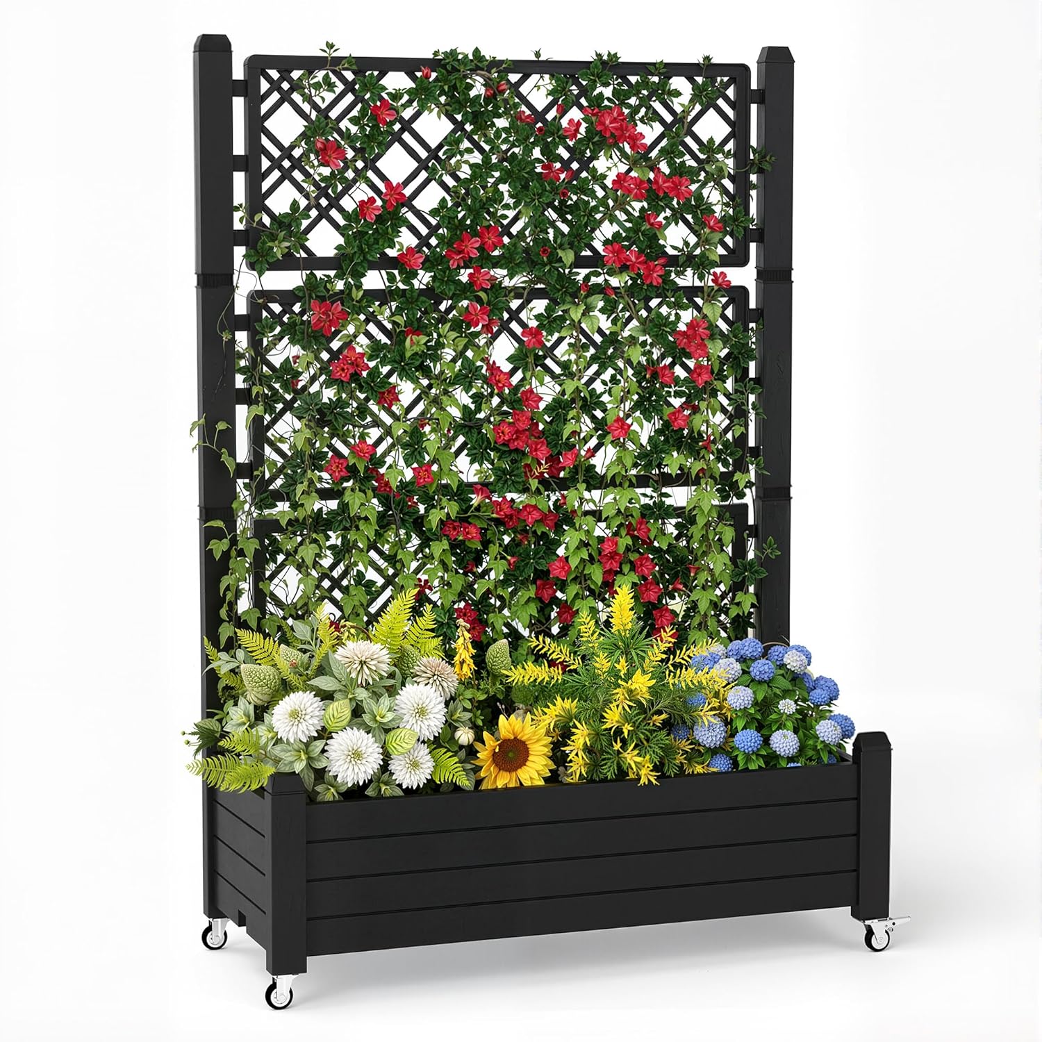 Raised Garden Bed with Trellis - огляд і ціна Self-Watering Planter