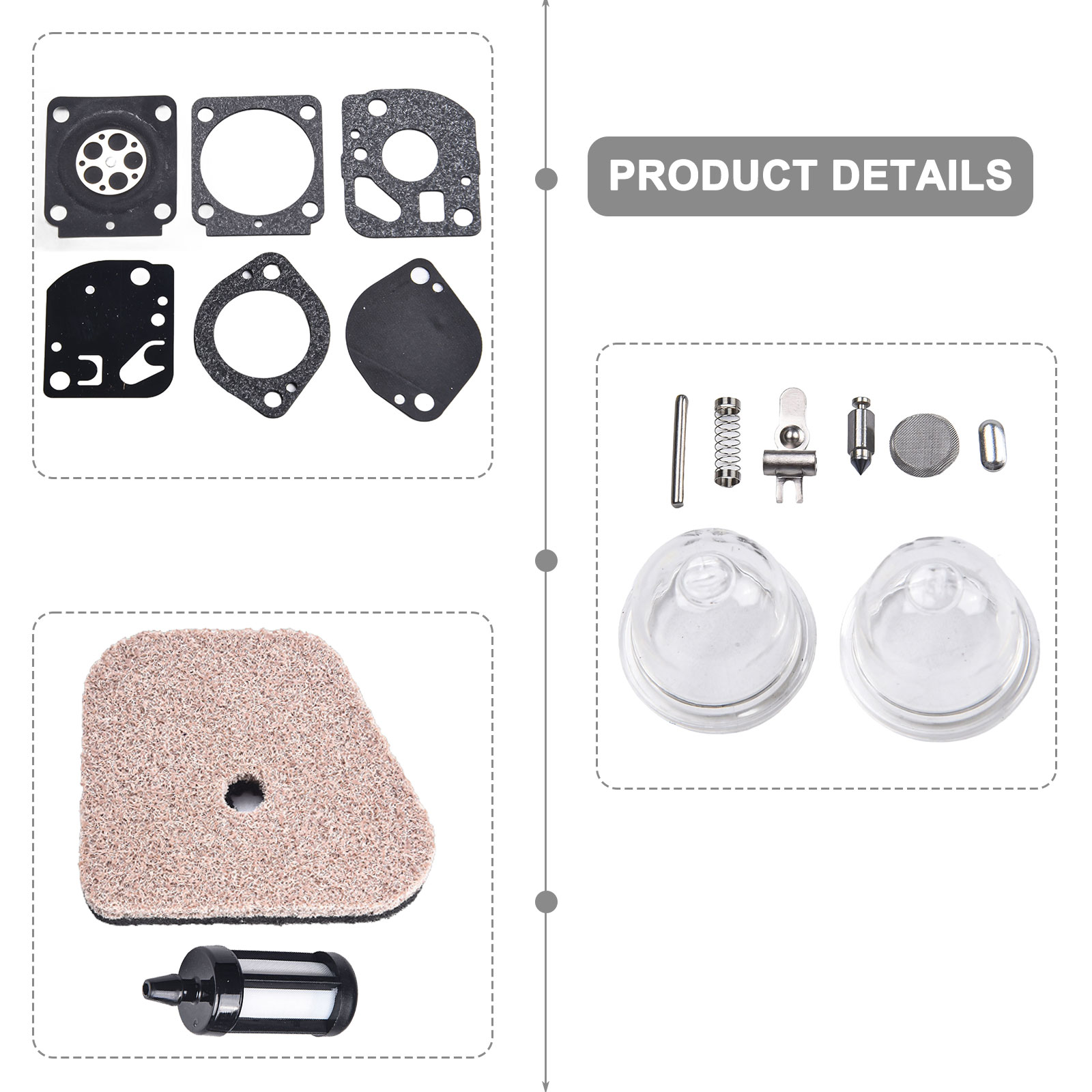 Carburetor Service Kit for Var - огляд і ціна Gardening Tools Essential